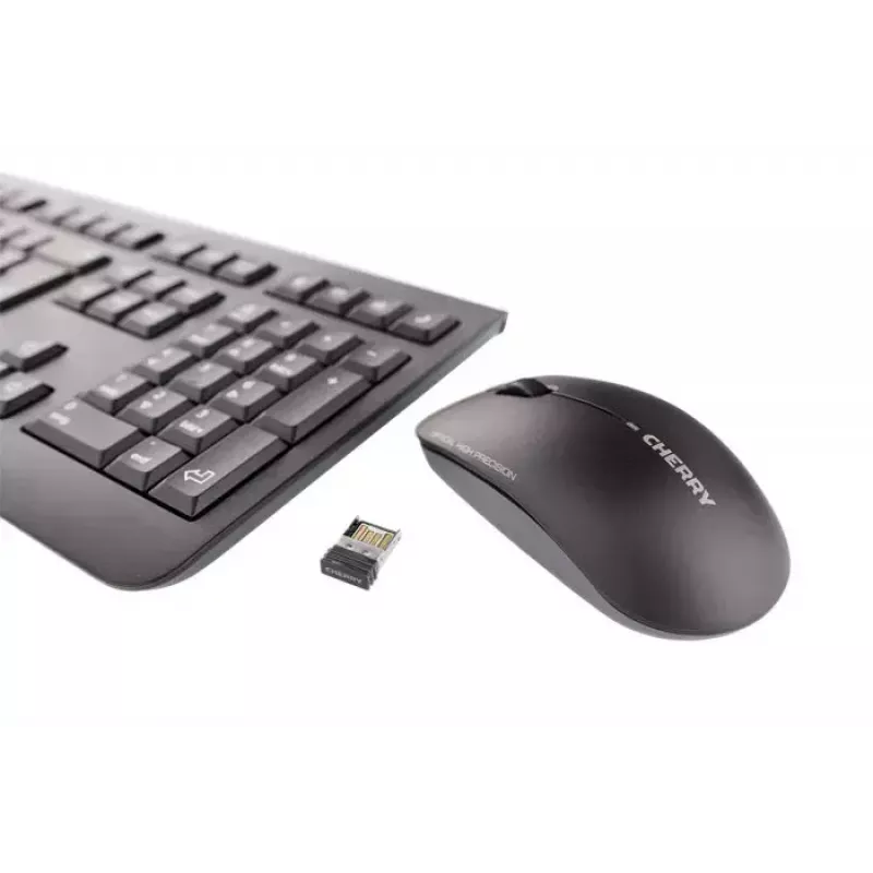 CHERRY DW 3000 Teclado e rato incluídos Universal RF Wireless AZERTY Francês Preto