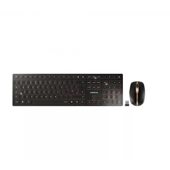 CHERRY DW 9100 fino Teclado e rato incluídos Universal RF Wireless + Bluetooth QWERTY UK Inglês Preto