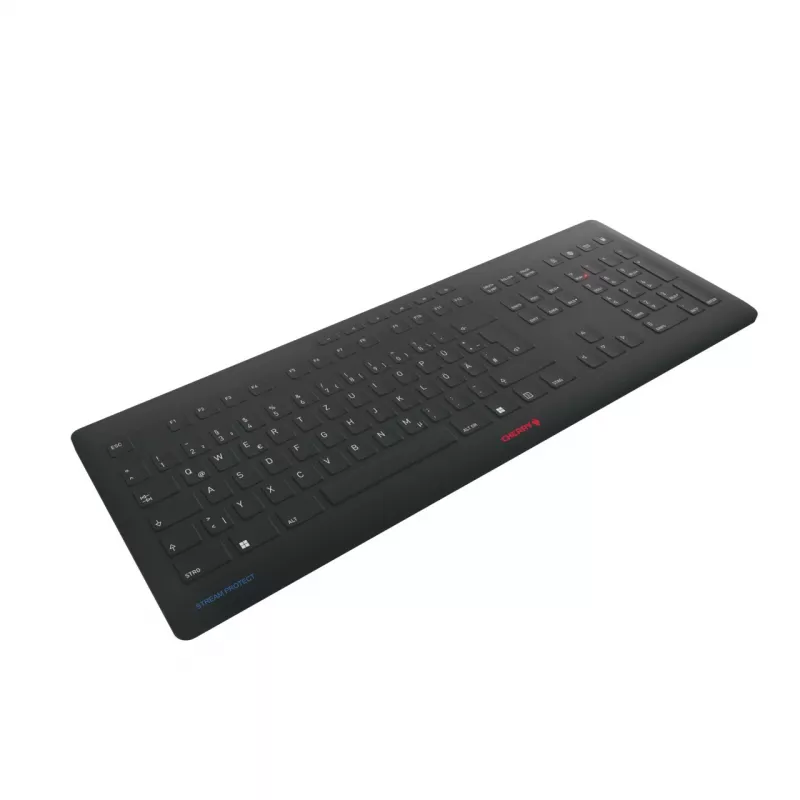 Contour Design Stream Teclado Universal RF Wireless + USB QWERTZ Alemão Preto