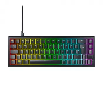 CHERRY K5V2 Teclado compacto Gaming USB QWERTZ Alemão Preto 68 teclas RGB LED