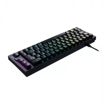 CHERRY K5V2 Teclado compacto Gaming USB QWERTZ Alemão Preto 68 teclas RGB LED