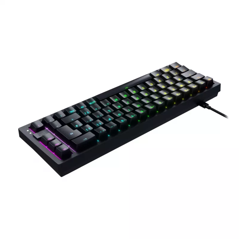 CHERRY K5V2 Teclado compacto Gaming USB QWERTZ Alemão Preto 68 teclas RGB LED