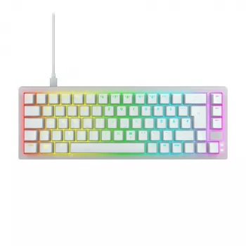 CHERRY K5V2 Teclado compacto Gaming USB QWERTZ Alemão Branco 68 teclas RGB LED