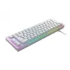CHERRY XTRFY K5V2 RGB teclado gaming mecânico com fios compacto 65 %, CHERRY MX2A Red, layout alemão QWERTZ, branco