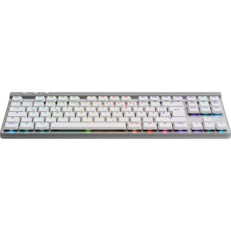 Teclado gaming sem fios Logitech G515 LIGHTSPEED TKL, QWERTZ alemão, branco