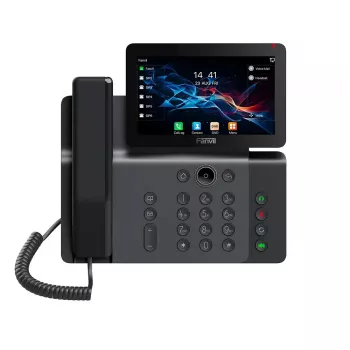 Telefone IP Fanvil V66 cinzento-escuro – 20 linhas, ecrã tátil IPS de 7 polegadas, Wi-Fi, PoE, Bluetooth