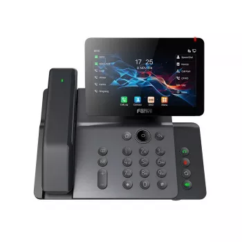 Telefone IP Fanvil V66 PRO cinzento-escuro 20 linhas IPS Wi-Fi auscultador com fios