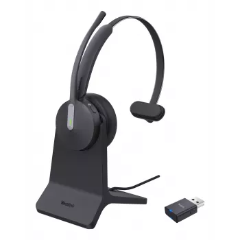 Headset Yealink WH64 Hybrid Mono com estação de carregamento Teams