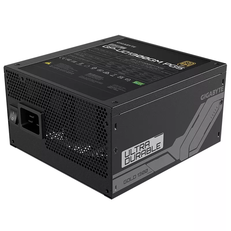 Fonte de alimentação GIGABYTE UD1300GM PG5 1300 W 20+4 pin ATX ATX preto