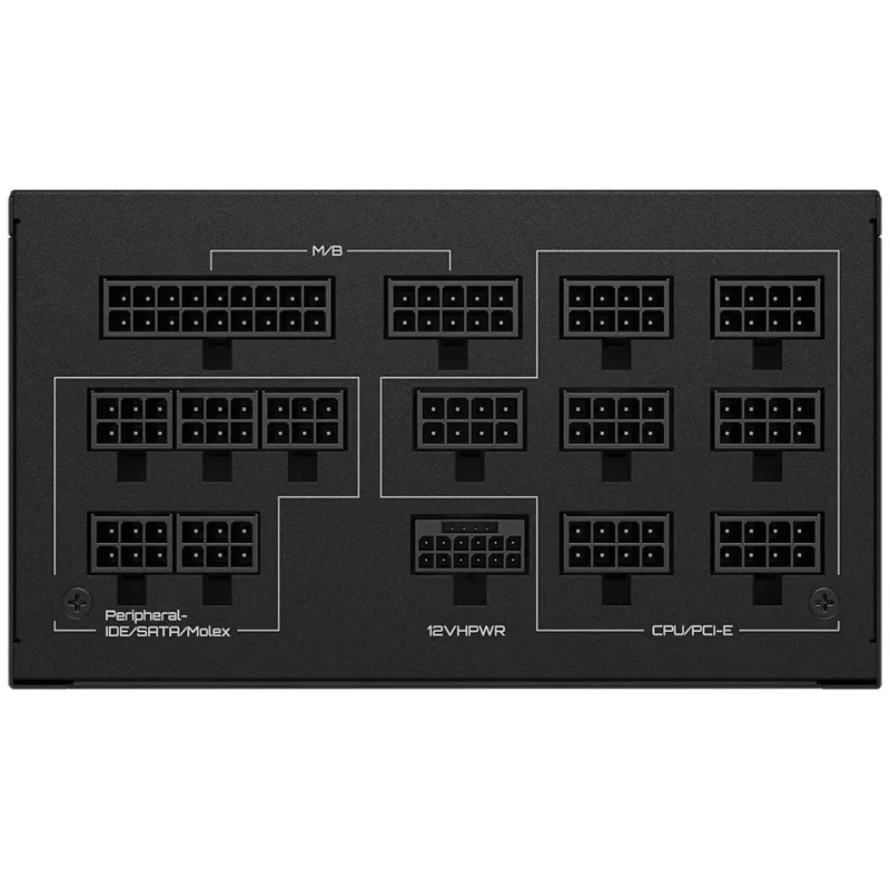 Fonte de alimentação GIGABYTE UD1300GM PG5 1300 W 20+4 pin ATX ATX preto