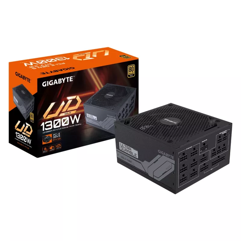 Fonte de alimentação GIGABYTE UD1300GM PG5 1300 W 20+4 pin ATX ATX preto
