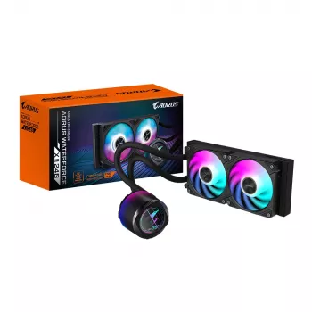 Refrigeração líquida tudo-em-um GIGABYTE AORUS WATERFORCE X II 240 ventoinhas 2x120mm ARGB