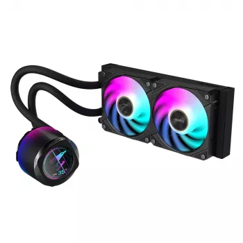 Refrigeração líquida tudo-em-um GIGABYTE AORUS WATERFORCE X II 240 ventoinhas 2x120mm ARGB