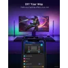 Conjunto de iluminação inteligente Govee H6047, Wi‑Fi/Bluetooth, 12V 24W, preto, 5 unid.