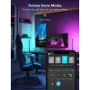 Conjunto de iluminação inteligente Govee H6047, Wi‑Fi/Bluetooth, 12V 24W, preto, 5 unid.