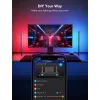 Conjunto de iluminação inteligente Govee H6047, Wi‑Fi/Bluetooth, 12V 24W, preto, 5 unid.