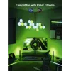 Conjunto de iluminação inteligente Govee H6608 — WLAN/Bluetooth, preto, multicolor, 3 unid., cabo de 1,5 m