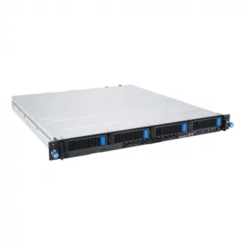Servidor Rack ASUS RS300-E12-RS4, 1U, Intel C262, LGA1700, Xeon E-2400, 4x baías hot-swap de 3,5 polegadas, fonte de alimentação 450W, DDR5 UDIMM até 128 GB