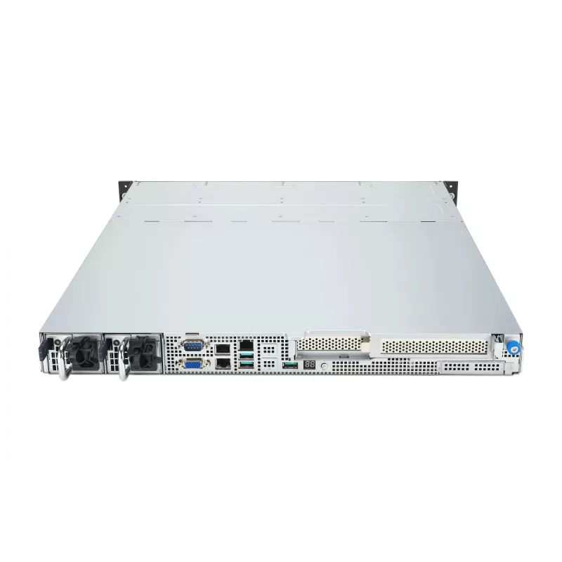 Servidor Rack ASUS RS300-E12-RS4, 1U, Intel C262, LGA1700, Xeon E-2400, 4x baías hot-swap de 3,5 polegadas, fonte de alimentação 450W, DDR5 UDIMM até 128 GB