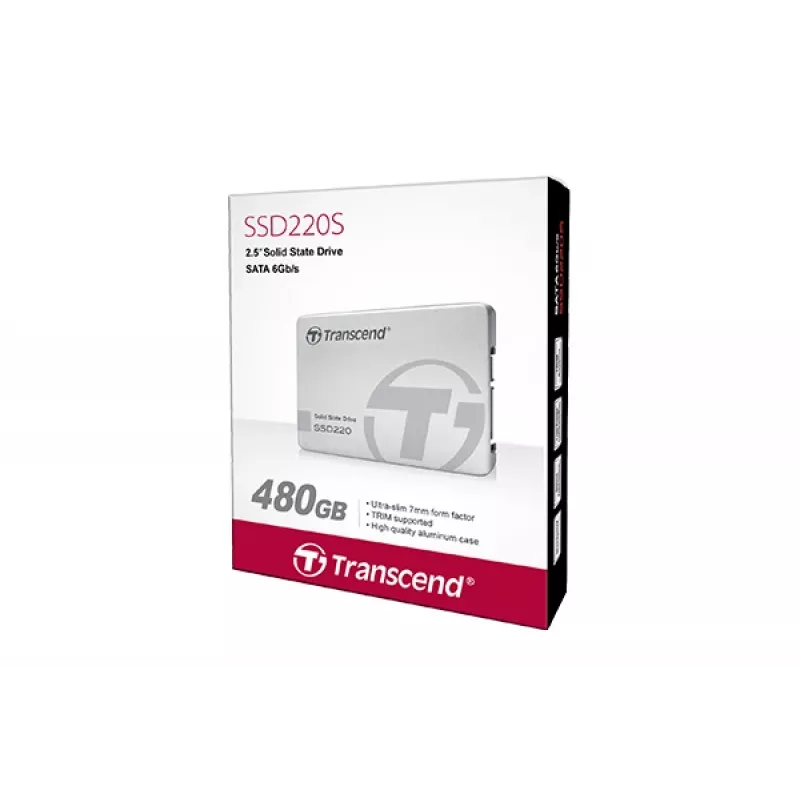 Disco SSD Transcend 480 GB 2,5 polegadas SATA III TS480GSSD220S