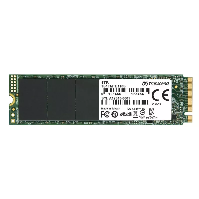 SSD TRANSCEND 110s 1TB M.2 2280 NVMe PCI-E GEN3 x4 Double-sided
