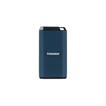 SSD Transcend - Esd410c disco portátil - 4 TB - USB Type-C / A - azul-escuro