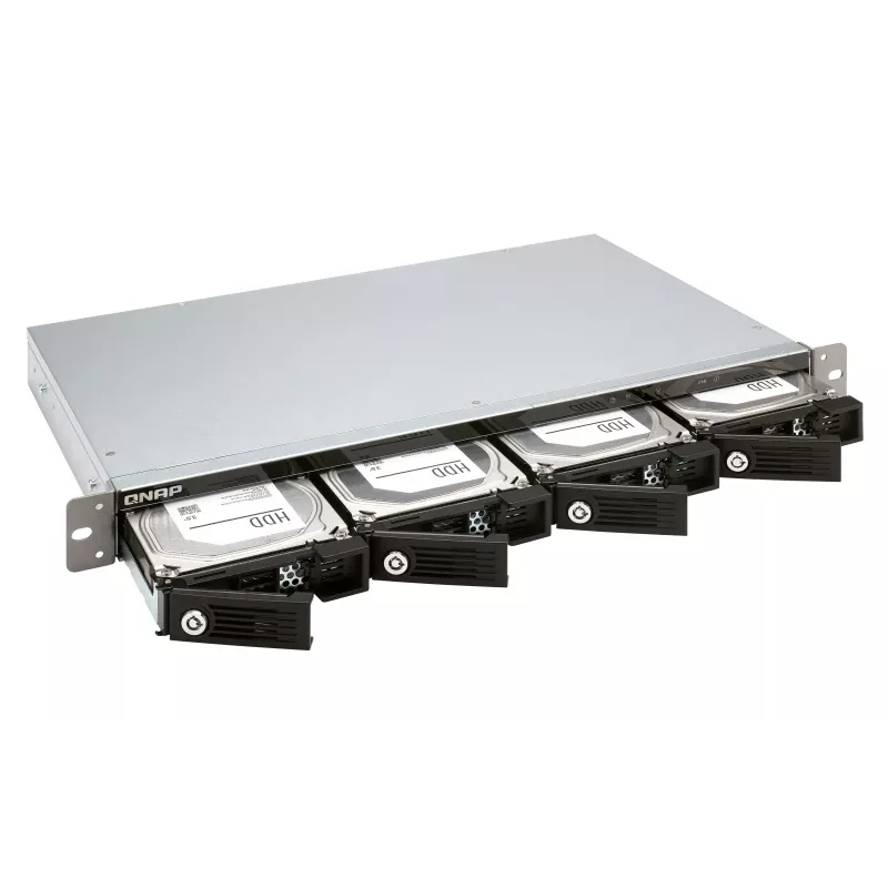 QNAP caixa externa 4 baías 1U rackmount 12