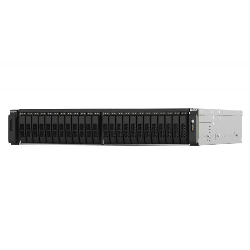 QNAP TS-h2490FU NAS Rack (2U) EPYC 7302P 256 GB DDR4 0 TB QuTS hero Black, cinzento