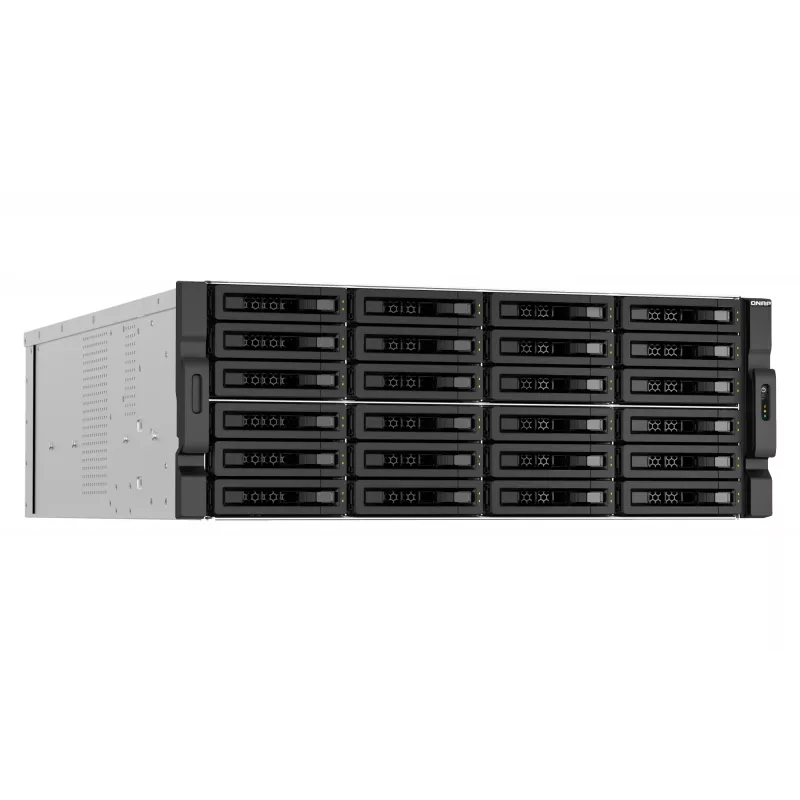 QNAP TS-H3087XU-RP NAS Rack (4U) Intel Xeon E E-2378 64 GB DDR4 0 TB QuTS hero Black, branco