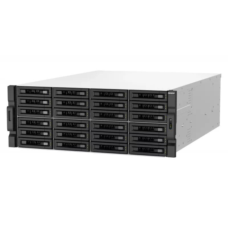 QNAP TS-H3087XU-RP NAS Rack (4U) Intel Xeon E E-2378 64 GB DDR4 0 TB QuTS hero Black, branco