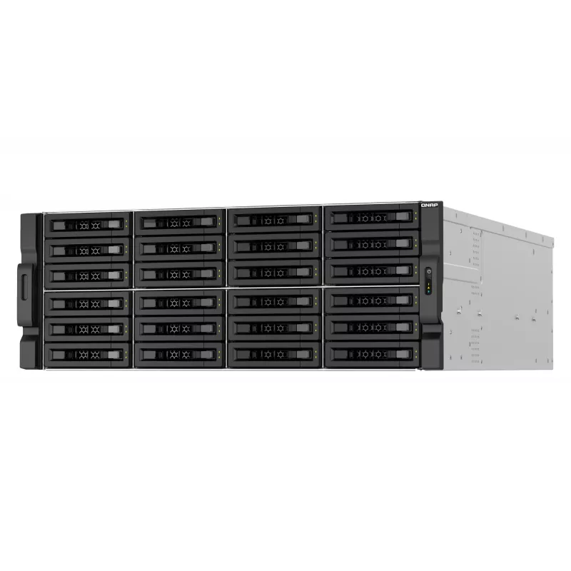 QNAP TS-H3087XU-RP NAS Rack (4U) Intel Xeon E E-2378 64 GB DDR4 0 TB QuTS hero Black, branco