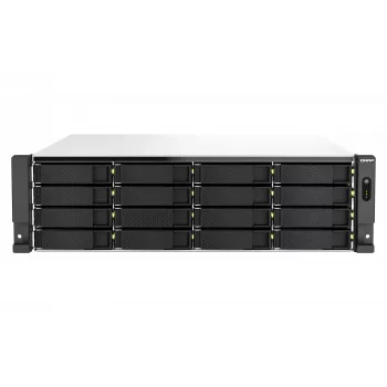 QNAP TS-H2287XU-RP NAS Rack (3U) Intel Xeon E E-2378 64 GB DDR4 0 TB QuTS hero Black, branco