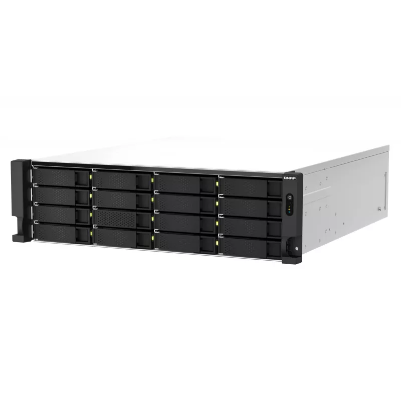 QNAP TS-H2287XU-RP NAS Rack (3U) Intel Xeon E E-2378 64 GB DDR4 0 TB QuTS hero Black, branco