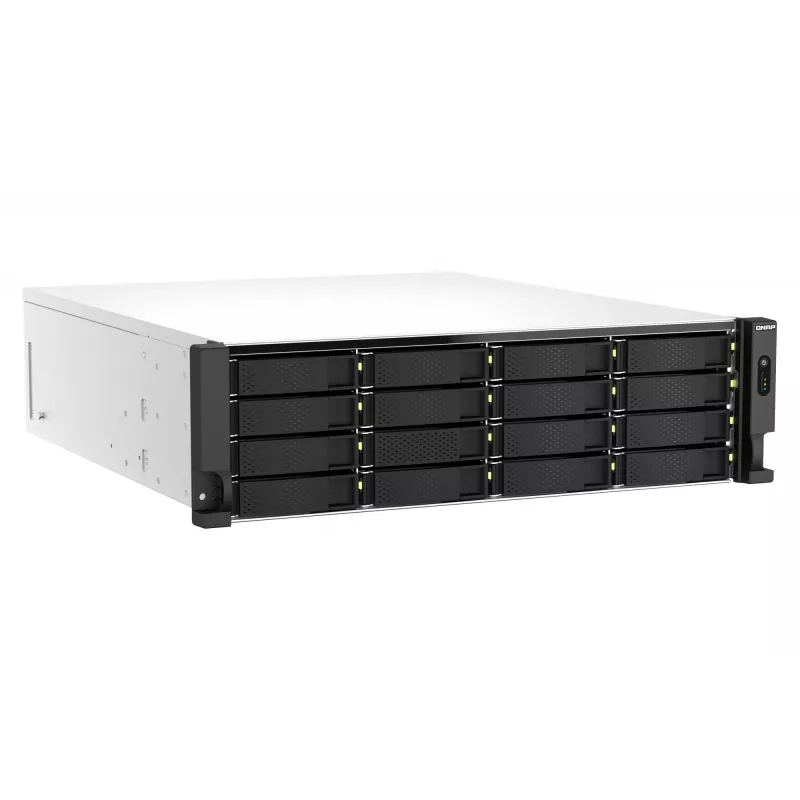 QNAP TS-h2287XU-RP NAS Rack (3U) Intel Xeon E E-2336 32 GB DDR4 0 TB QuTS hero Black, branco