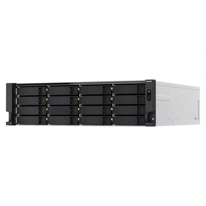 QNAP TS-h2287XU-RP NAS Rack (3U) Intel Xeon E E-2336 32 GB DDR4 0 TB QuTS hero Black, branco