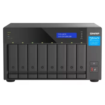 QNAP TVS-h874X NAS Tower Intel® Core™ i9 64 GB DDR4 0 TB QuTS hero Black