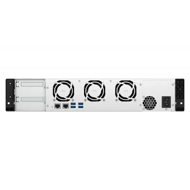 QNAP TS-855EU-8G NAS/servidor de armazenamento Rack (2U) Intel Atom® C5125 8 GB DDR4 0 TB QuTS hero Black