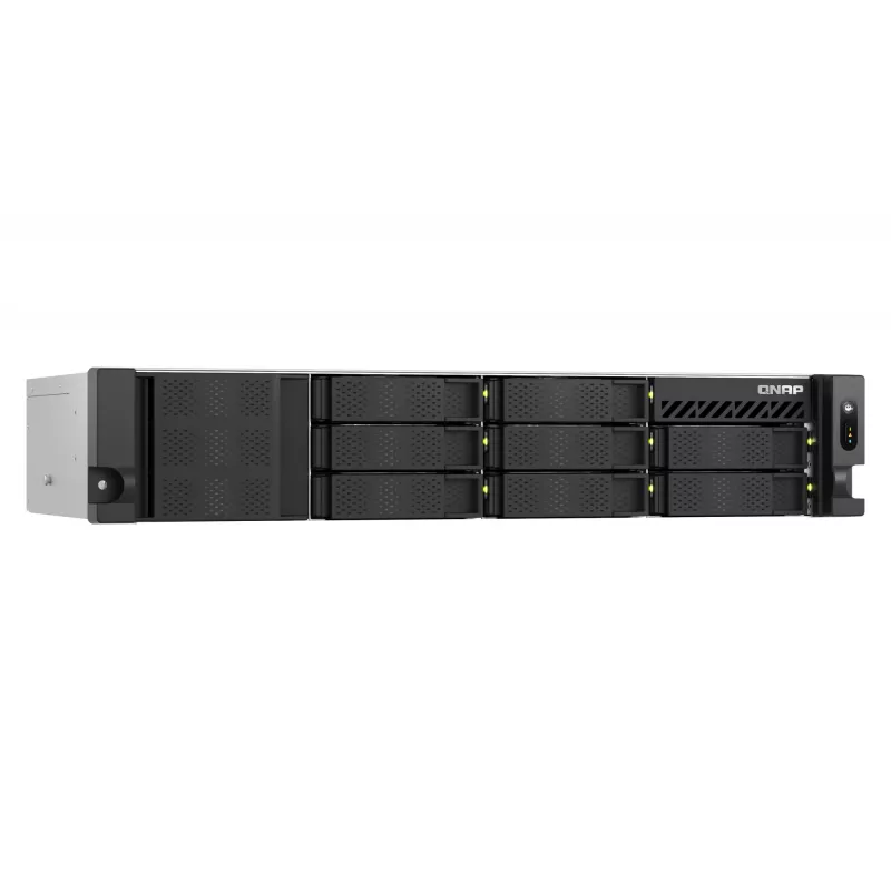 QNAP TS-855EU-8G NAS/servidor de armazenamento Rack (2U) Intel Atom® C5125 8 GB DDR4 0 TB QuTS hero Black