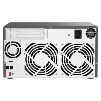 QNAP TVS-H874T-I9-64G NAS/servidor de armazenamento Tower Intel® Core™ i9 64 GB DDR4 0 TB QNAP QTS preto