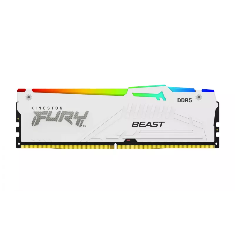 Kingston Technology FURY Beast 64GB 6000MT/s DDR5 CL30 DIMM (Kit de 2) branco RGB EXPO