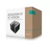 Dissipador de ar DeepCool ASSASSIN IV VC VISION — ventoinha dupla 120/140 mm, 300 W TDP, 7 heatpipes, compatível LGA115x/LGA1200/LGA1700/LGA20xx, preto