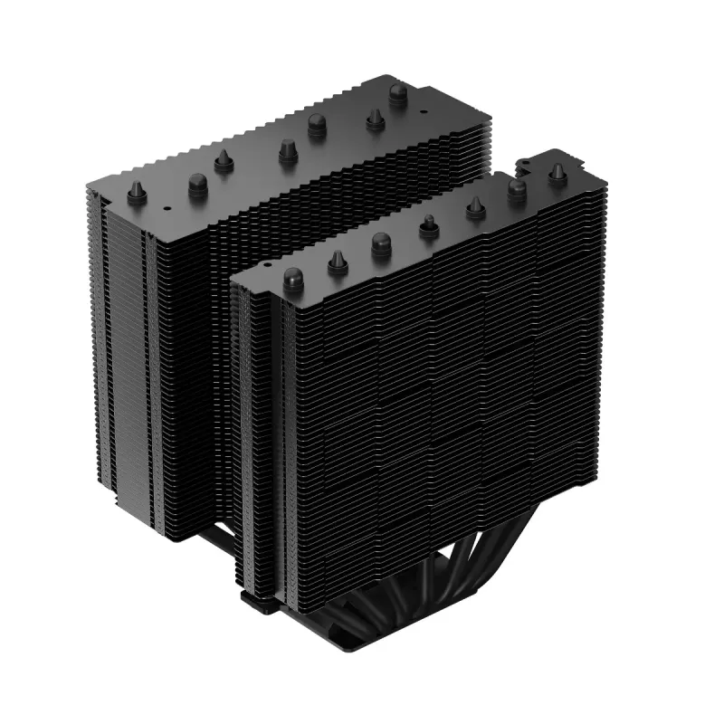 Dissipador de ar DeepCool ASSASSIN IV VC VISION — ventoinha dupla 120/140 mm, 300 W TDP, 7 heatpipes, compatível LGA115x/LGA1200/LGA1700/LGA20xx, preto