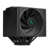 Dissipador de ar DeepCool ASSASSIN IV VC VISION — ventoinha dupla 120/140 mm, 300 W TDP, 7 heatpipes, compatível LGA115x/LGA1200/LGA1700/LGA20xx, preto