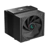 Dissipador de ar DeepCool ASSASSIN IV VC VISION — ventoinha dupla 120/140 mm, 300 W TDP, 7 heatpipes, compatível LGA115x/LGA1200/LGA1700/LGA20xx, preto