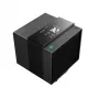 Dissipador de ar DeepCool ASSASSIN IV VC VISION — ventoinha dupla 120/140 mm, 300 W TDP, 7 heatpipes, compatível LGA115x/LGA1200/LGA1700/LGA20xx, preto