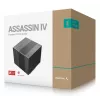 Dissipador de ar DeepCool ASSASSIN IV 14 cm preto — pressão de ar máx. 2,44 mmH2O, ventoinha FDB 14 cm, 1700 rpm, 79,1 cfm, 7 heatpipes