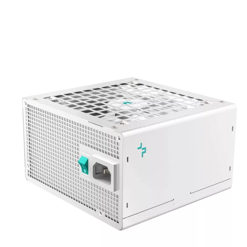 Fonte de alimentação DeepCool PL750D WH — 750 W, ATX 20+4-Pin, 80 PLUS Bronze, ventoinha de 120 mm, branco