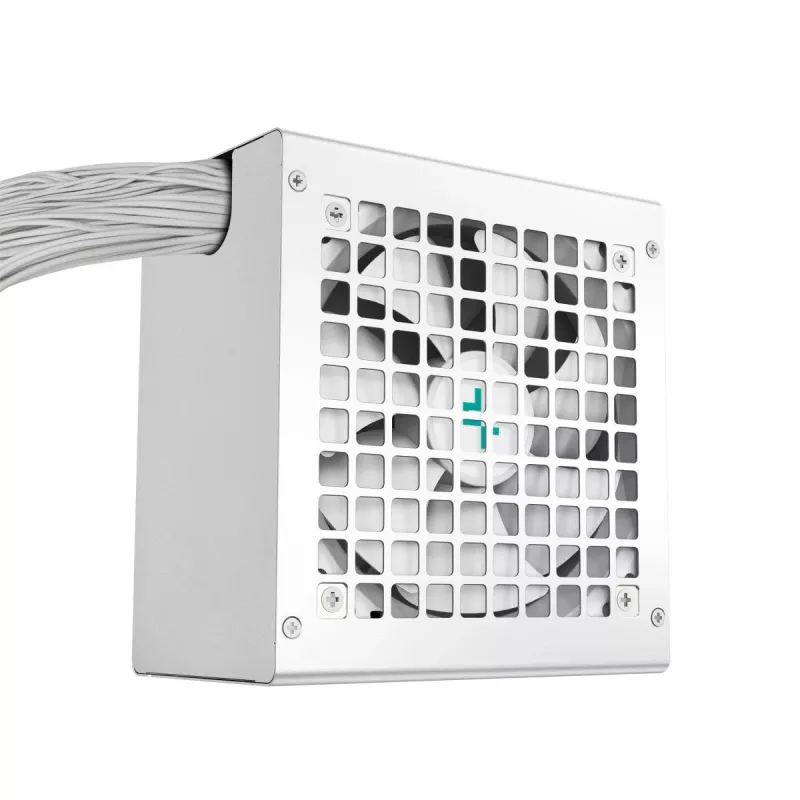 Fonte de alimentação DeepCool PL750D WH — 750 W, ATX 20+4-Pin, 80 PLUS Bronze, ventoinha de 120 mm, branco