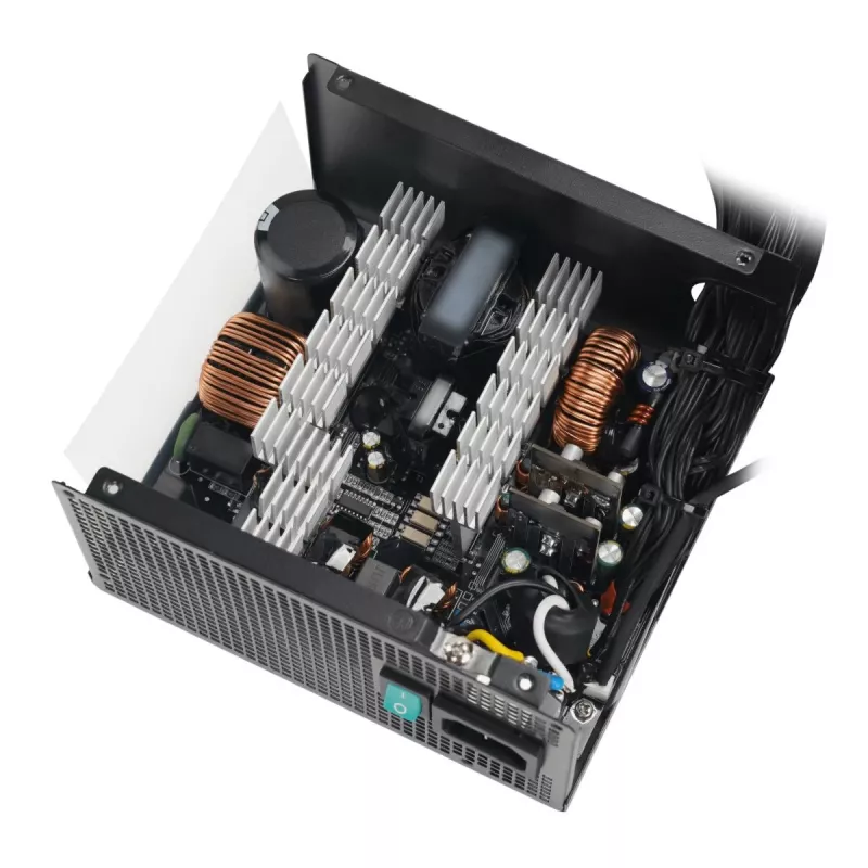 Fonte de alimentação DeepCool PL750D 750 W ATX 3.0 80 PLUS Bronze, ventoinha de 120 mm, 20+4-Pin, preto