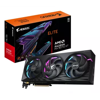 Placa gráfica GIGABYTE Radeon RX 9070 XT 16 GB GDDR6, PCIe 5.0, 256-Bit, 339×136×59 mm